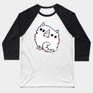 Alien cat with at least four eyes and 3D effect Baseball T-Shirt